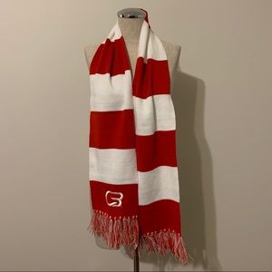 Cyclebar Red and White Scarf